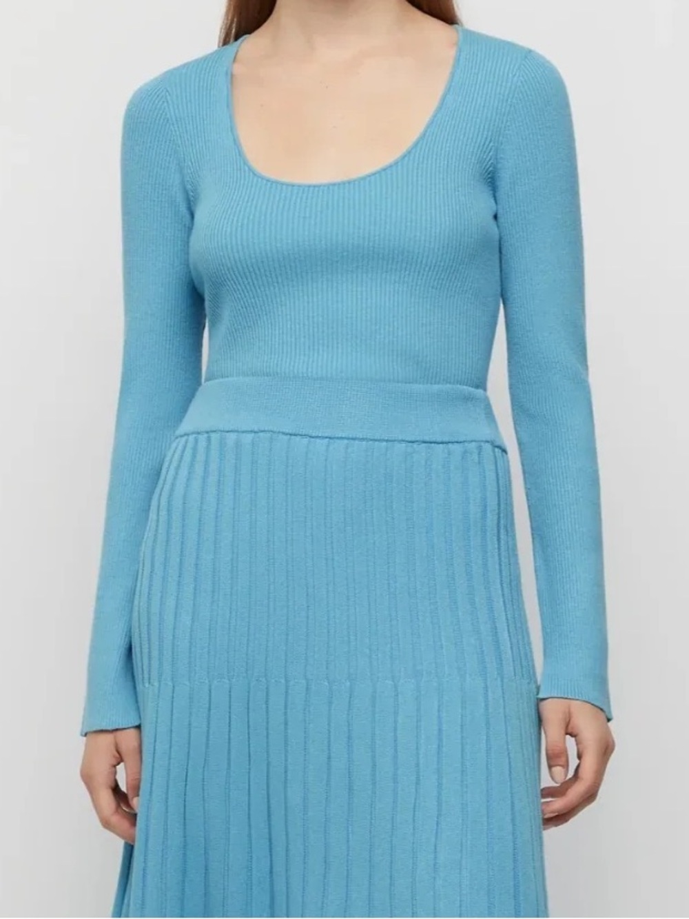 NEW Friend of Audrey Basic Rib Knit Top : Small